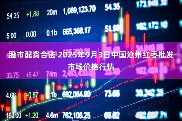 股市配资合法 2025年9月3日中国沧州红枣批发市场价格行情